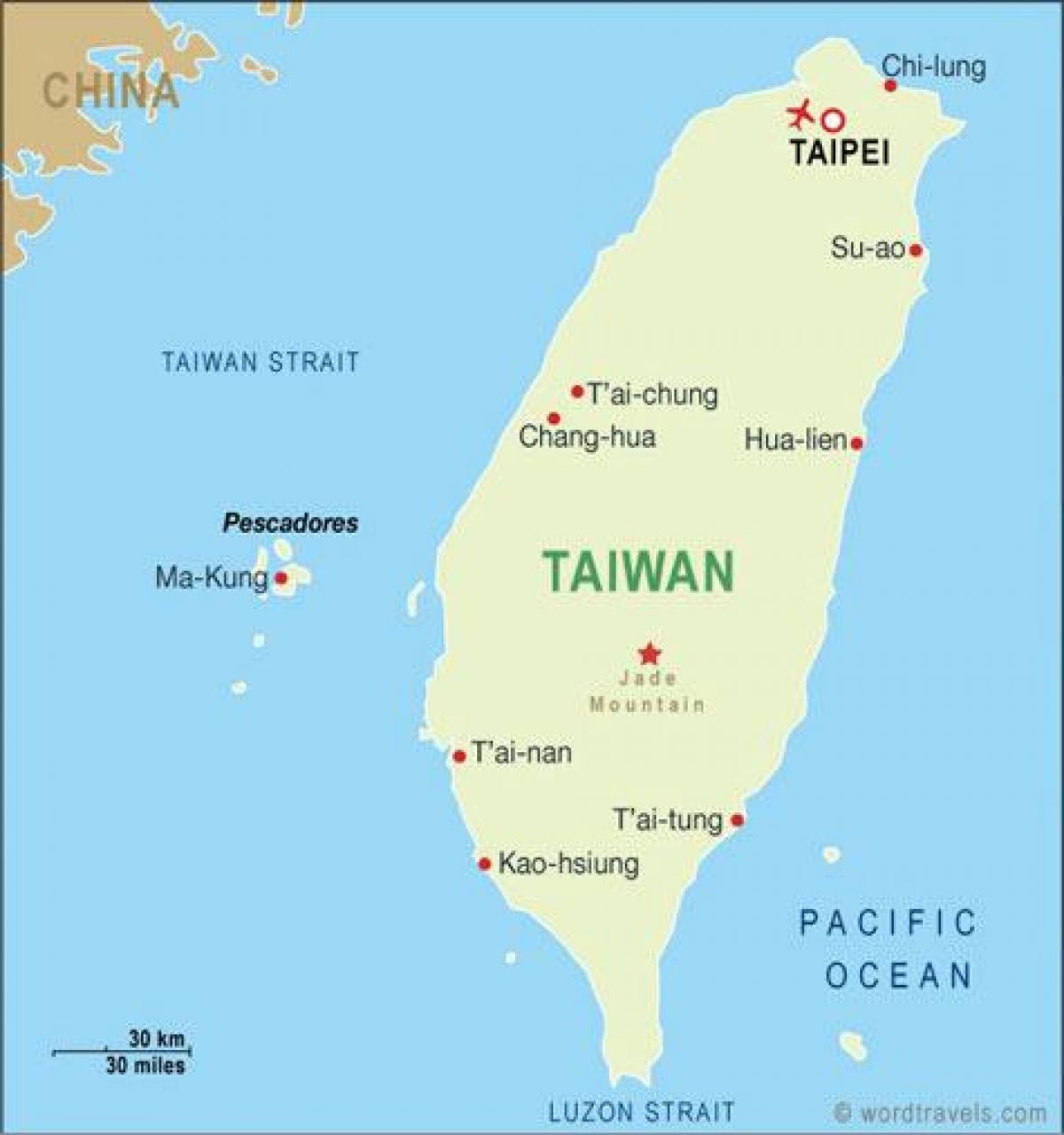 Taiwan taoyuan international airport mapu