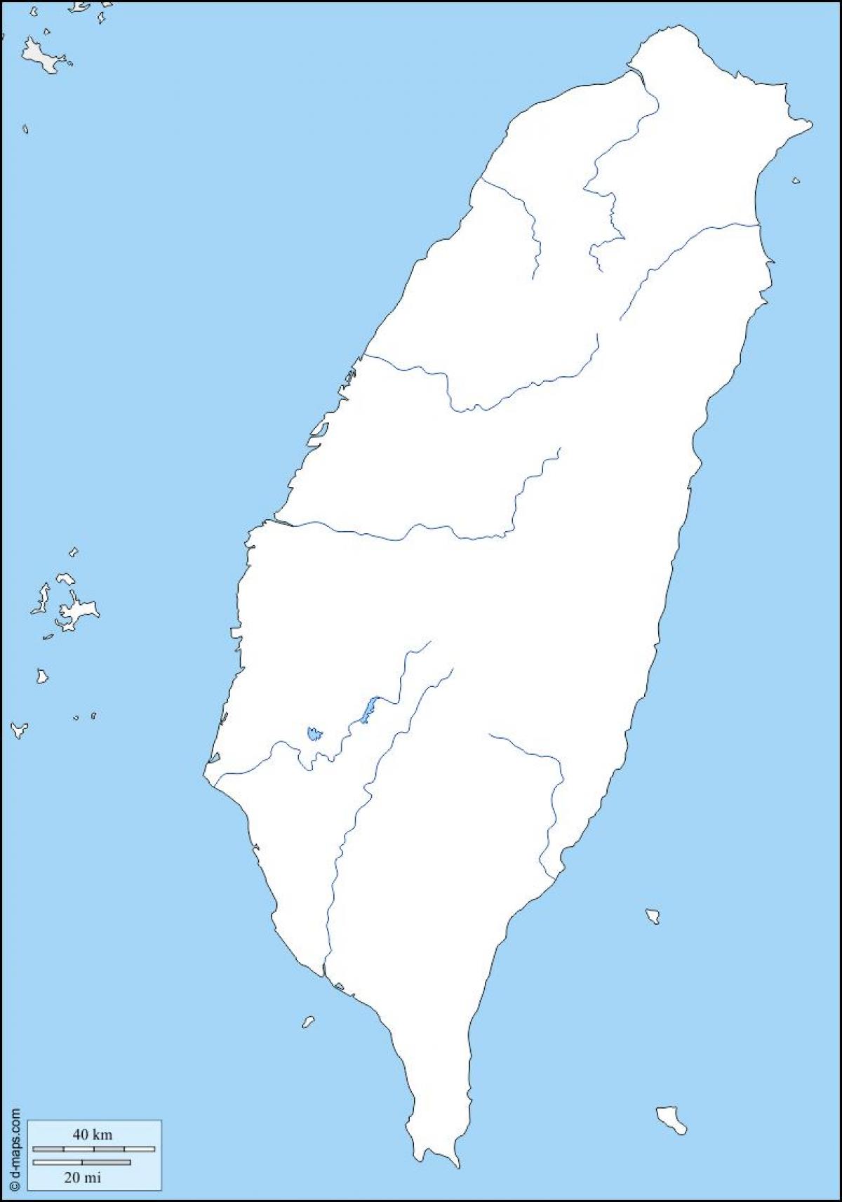 Mapa Taiwan osnovy