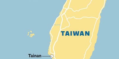 Mapa mesta tainan Taiwan