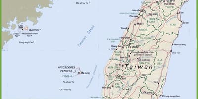 Mapa Taiwan