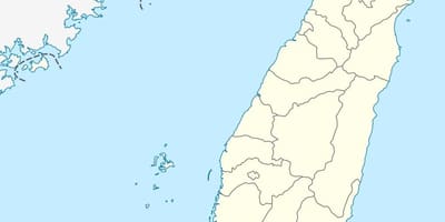 Mapa Taiwan vektor