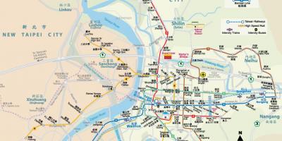 Mapa Taiwan metro